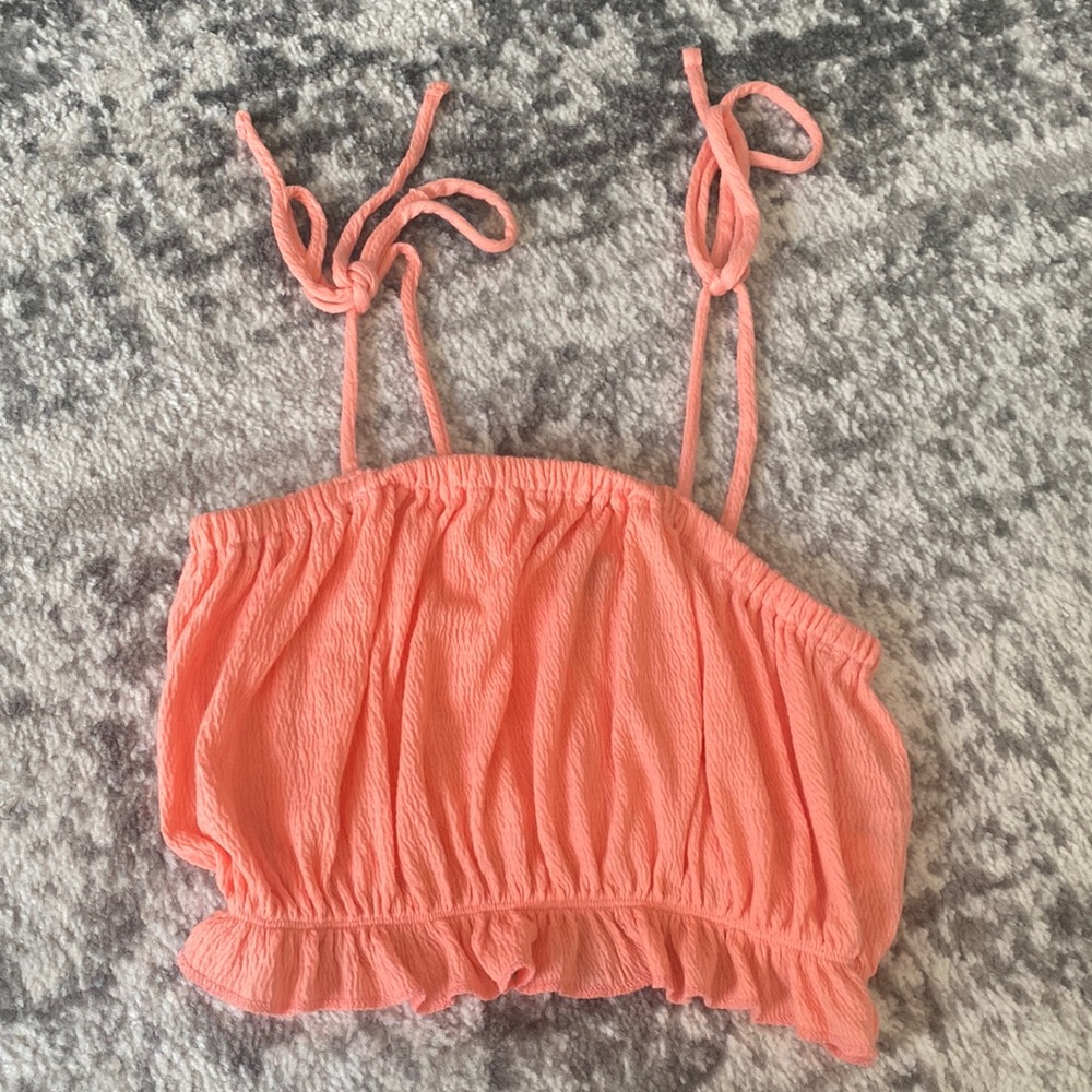 Pink gently used tank top